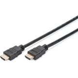 Digitus HDMI High Speed kabel med Ethernet, pakke med 10 Sort
