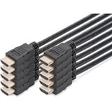 Digitus HDMI High Speed kabel med Ethernet, pakke med 10 Sort