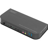 Digitus KVM-switch HDMI 2x1, KVM-switchen Sort