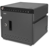 Digitus Mobil desktop opladningsskab, 10 ladepladser, til tablets op til 14", Ladestation Sort
