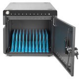 Digitus Mobil desktop opladningsskab, 10 ladepladser, til tablets op til 14", Ladestation Sort