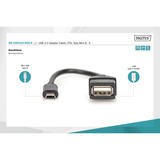 Digitus USB-adapter / konverter, OTG 