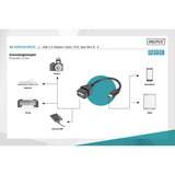 Digitus USB-adapter / konverter, OTG 