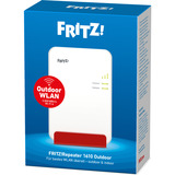 FRITZ! 1610 Outdoor, Repeater Hvid, Repeater 1610 Outdoor, Netværksgentager, 3000 Mbit/s, Wi-Fi, Ethernet LAN, Hvid