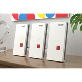 FRITZ! Mesh-sæt 2700 3-pak, Repeater Hvid/grå, Repeater 2700, Netværksgentager, 125 Mbit/s, Wi-Fi, Ethernet LAN, Hvid