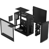 Fractal Design Focus 2 Black TG Clear Tint, Towerkabinet Sort