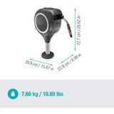 GARDENA Terrasse slangebox RollUp S, 15 meter, Slangerulle grå/Hvid