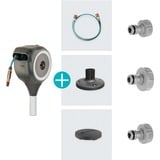 GARDENA Terrasse slangebox RollUp S, 15 meter, Slangerulle grå/Hvid