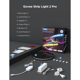 Govee Strip Light 2 Pro 5 Meter, LED Strip Hvid