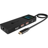 ICY BOX IB-DK4038-LCD, Docking station antracit