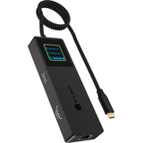 ICY BOX IB-DK4038-LCD, Docking station antracit
