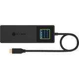 ICY BOX IB-DK4038-LCD, Docking station antracit