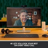 Logitech BRIO STREAM webcam 4096 x 21060 pixel USB 3.2 Gen 1 (3.1 Gen 1) Sort Sort, 4096 x 21060 pixel, 60 fps, 1080p, USB 3.2 Gen 1 (3.1 Gen 1), Sort, Klip