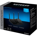 Netgear Nighthawk AX/5-Stream AX2400 WiFi 6 Router (RAX30) trådløs router Gigabit Ethernet Dual-band (2,4 GHz / 5 GHz) Sort Sort, Wi-Fi 6 (802.11ax), Dual-band (2,4 GHz / 5 GHz), Ethernet LAN, Sort, Bordplade router