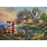 Schmidt Spiele Thomas Kinkade: Painter of Light - Disney, Sweethearts Mickey & Minnie, Puslespil 