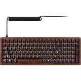 Sharkoon Gaming-tastatur træ/Sort, DE-layout, Gateron G Pro 3.0 Yellow