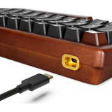 Sharkoon Gaming-tastatur træ/Sort, DE-layout, Gateron G Pro 3.0 Yellow