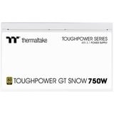 Thermaltake Toughpower GT Snow 750W, PC strømforsyning Hvid