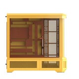 Thermaltake View 600 TG Butter Caramel, Store towerkabinet Gul