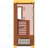 Thermaltake View 600 TG Butter Caramel, Store towerkabinet Gul