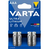 Varta 4x AAA Lithium Engangsbatteri Engangsbatteri, AAA, Lithium, 1,5 V, 4 stk, 1100 mAh