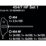 Wera 454/7 HF Set 1 Sæt, Skruetrækker Sort/Grøn, 1,12 kg