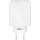 goobay 44961 oplader til mobil enhed Hvid Indendørs Hvid, Indendørs, Vekselstrøm, IP20, Hvid