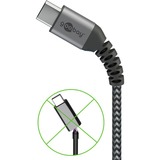 goobay USB 2.0 kabel, USB-C stik > USB-C stik grå/Sølv