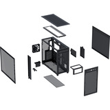 ASUS PRIME AP303 TG, Towerkabinet Sort