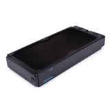 Alphacool 14441 Computerkølesystem, dele og tilbehør Radiator Sort, Radiator, Messing, Kobber, Stål, Sort, 1/4", 60 °C, 4 blæser(e)