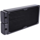 Alphacool 14441 Computerkølesystem, dele og tilbehør Radiator Sort, Radiator, Messing, Kobber, Stål, Sort, 1/4", 60 °C, 4 blæser(e)