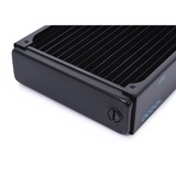 Alphacool 14441 Computerkølesystem, dele og tilbehør Radiator Sort, Radiator, Messing, Kobber, Stål, Sort, 1/4", 60 °C, 4 blæser(e)