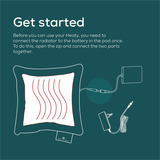 Beurer HK 77 Heaty celestial-green, Varme pude Grøn