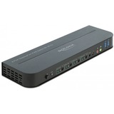 DeLOCK 11484 KVM Switch Sort, KVM-switchen Sort, 7680 x 4320 pixel, 8K Ultra HD, Sort