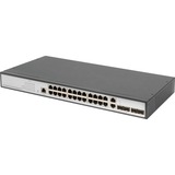 Digitus DN-80221-3 netværksswitch Administreret L2 Gigabit Ethernet (10/100/1000) Sort, Grå Administreret, L2, Gigabit Ethernet (10/100/1000), Stativ-montering