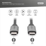 Digitus USB 3.2 Gen 1 tilslutningskabel USB-C > USB-C Sort/grå