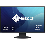 EIZO FlexScan EV2740S-BK computerskærm 68,6 cm (27") 3840 x 2160 pixel 4K Ultra HD LCD Sort, LED-skærm Sort, 68,6 cm (27"), 3840 x 2160 pixel, 4K Ultra HD, LCD, 6 ms, Sort