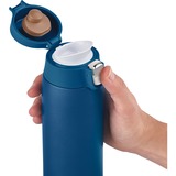 Emsa Light Mug 400 ml Blå, Termokrus mørkeblå, Blå, Rustfrit stål, Polypropylen (PP), 400 ml, 6,6 cm, 196 mm