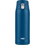Emsa Light Mug 400 ml Blå, Thermo mug mørkeblå, Blå, Rustfrit stål, Polypropylen (PP), 400 ml, 6,6 cm, 196 mm