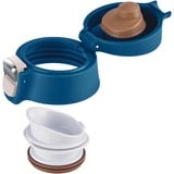 Emsa Light Mug 400 ml Blå, Thermo mug mørkeblå, Blå, Rustfrit stål, Polypropylen (PP), 400 ml, 6,6 cm, 196 mm