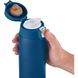 Emsa Light Mug 400 ml Blå, Thermo mug mørkeblå, Blå, Rustfrit stål, Polypropylen (PP), 400 ml, 6,6 cm, 196 mm