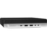 HP ProDesk 600 G4 MP Renoveret, Mini-PC Sort/Sølv