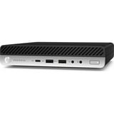 HP ProDesk 600 G4 MP Renoveret, Mini-PC Sort/Sølv