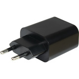 Inter-Tech 88882225, Oplader Sort