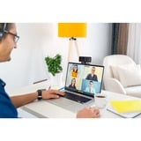 Kensington W1050 1080p vidvinkel-webcam med fast fokus Sort, 3 MP, 1920 x 1080 pixel, Fuld HD, 30 fps, 1080p, 2x