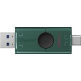 Kingston DataTraveler 256 GB USB-A + USB-C 3.2 Gen 1 DuoG2, USB-stik Grøn/Sort, 256 GB, USB Type-A / USB Type-C, 3.2 Gen 1 (3.1 Gen 1), Andet, 10 g, Sort, Grøn