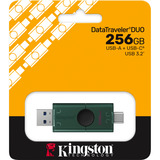 Kingston DataTraveler Duo 256 GB, USB-stik Grøn