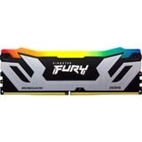 Kingston FURY FURY 24 GB 8400 MT/s DDR5 CL40 DIMM Renegade RGB, sølv XMP, Hukommelse Sølv/Sort, sølv XMP, 24 GB, 1 x 24 GB, DDR5, 288-pin DIMM