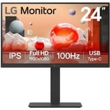 LG 24BA650, LED-skærm Sort