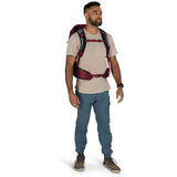 Osprey Hikelite 28, Rygsæk Vin rød/Sort